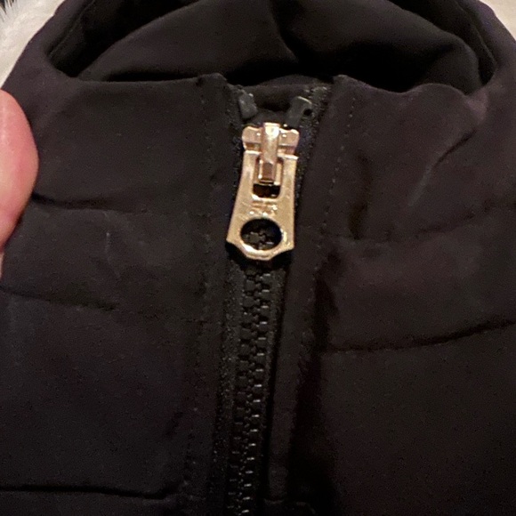 French Connection Women's Quilted Mid-Length Winter Puffer Coat black large - Picture 6 of 7